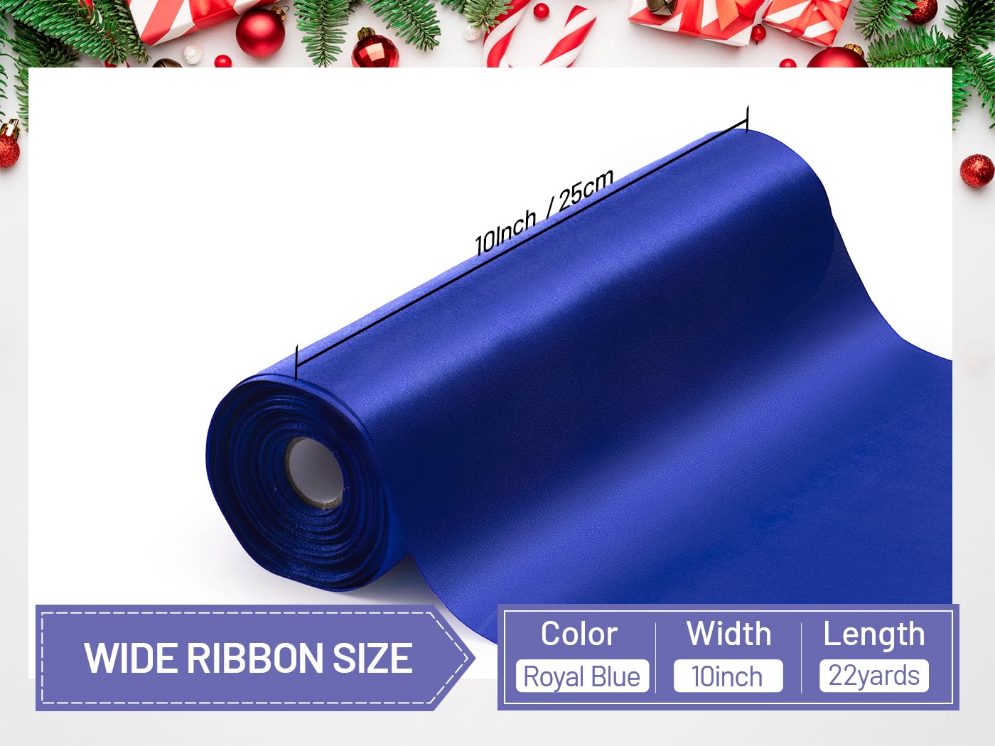 Paper Ribbon Large Snapklik.com : Large Satin Ribbon 10 Inch X 22 Yd Wide Giant Ribbon For ...