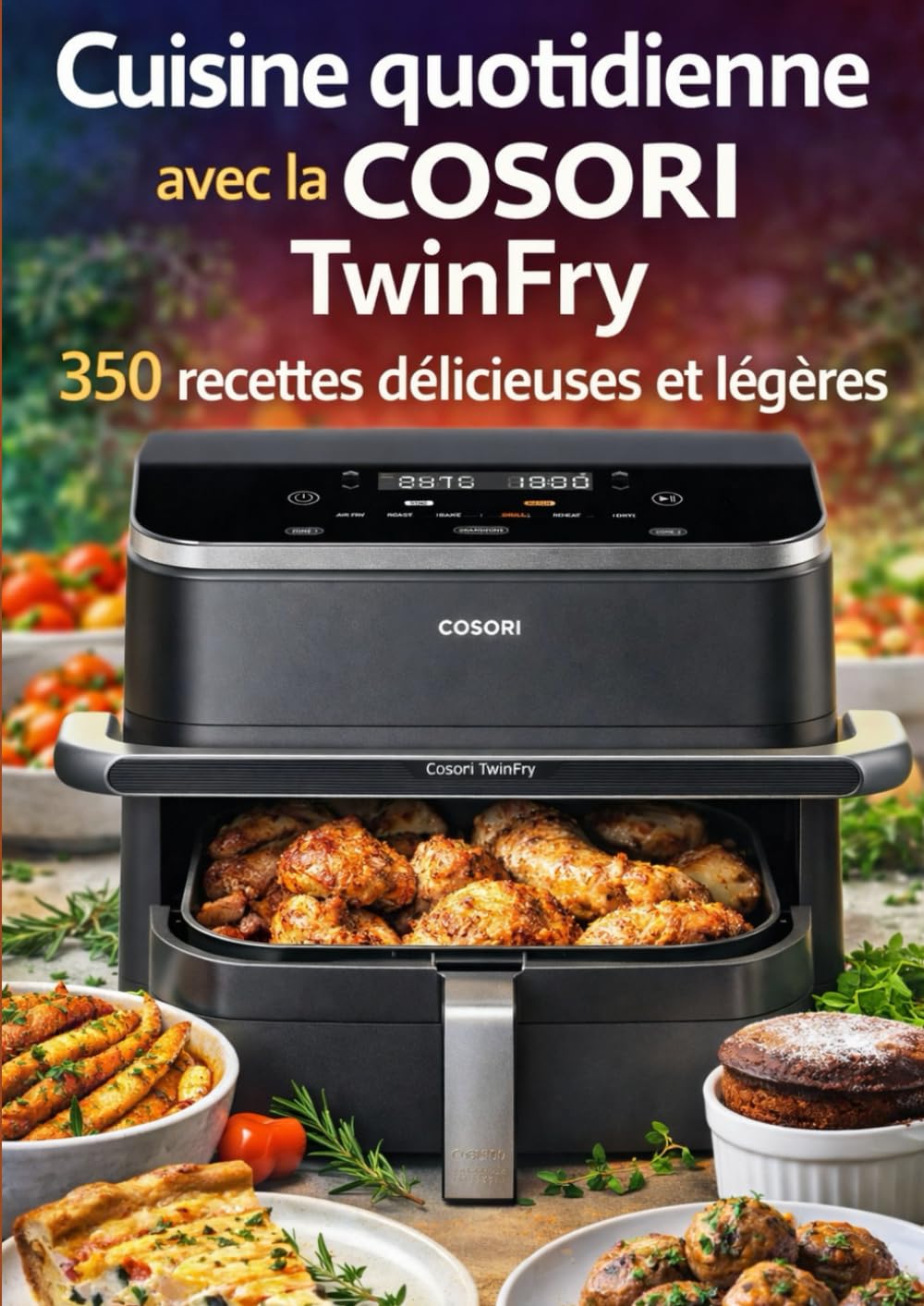 Cuisiner au Quotidien avec le COSORI TwinFry : 350 Recettes délicieuses et Légères