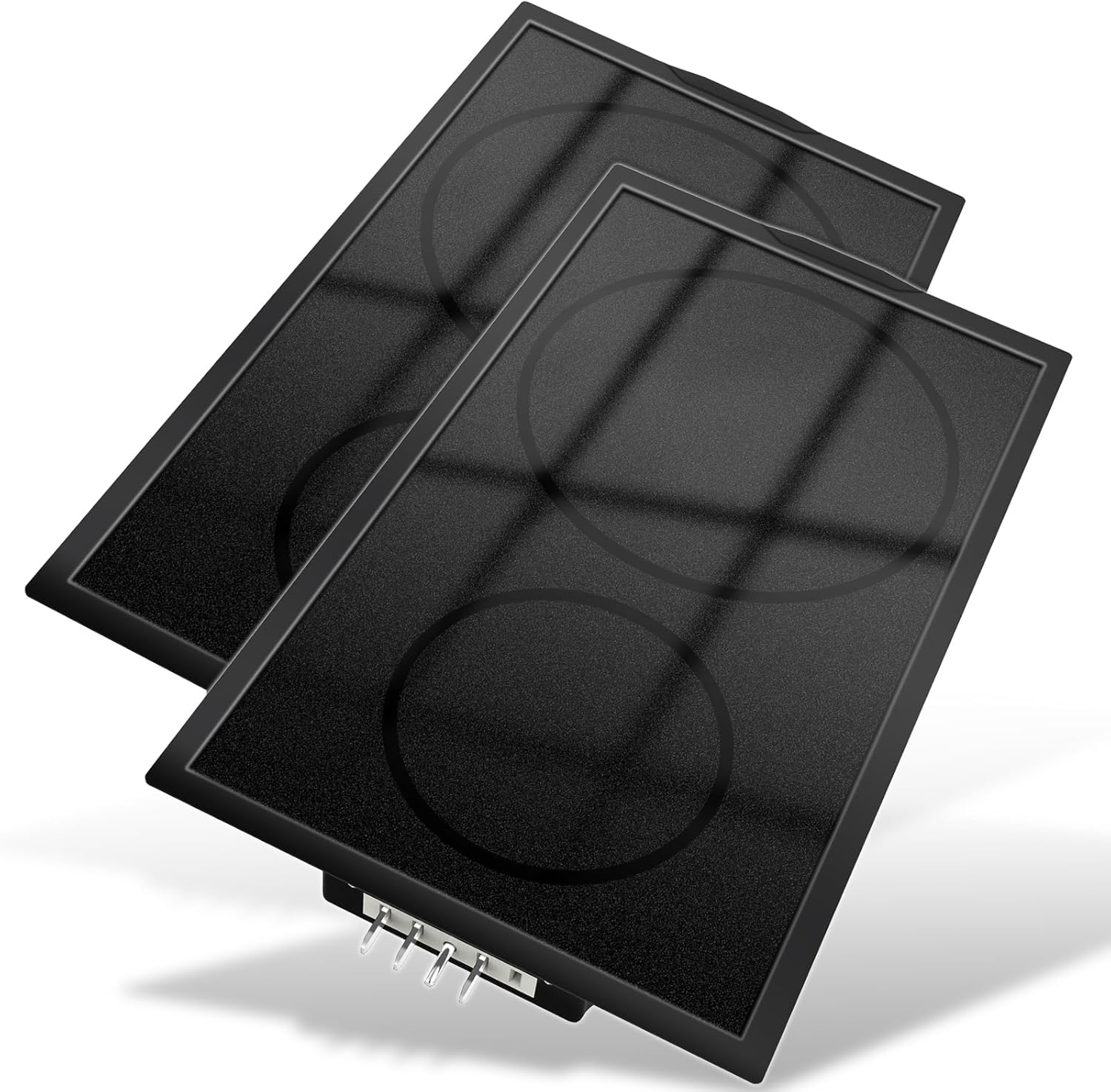 [2 PACK] Upgraded A122BA A122B Cooktop Cartridge Compatible with Jenn Air Cooktop Replacement Parts, Black Electric Slide-in Ranges For Jenn-Air Range/Cooktop Radiant Element Cartridge Glass Surface