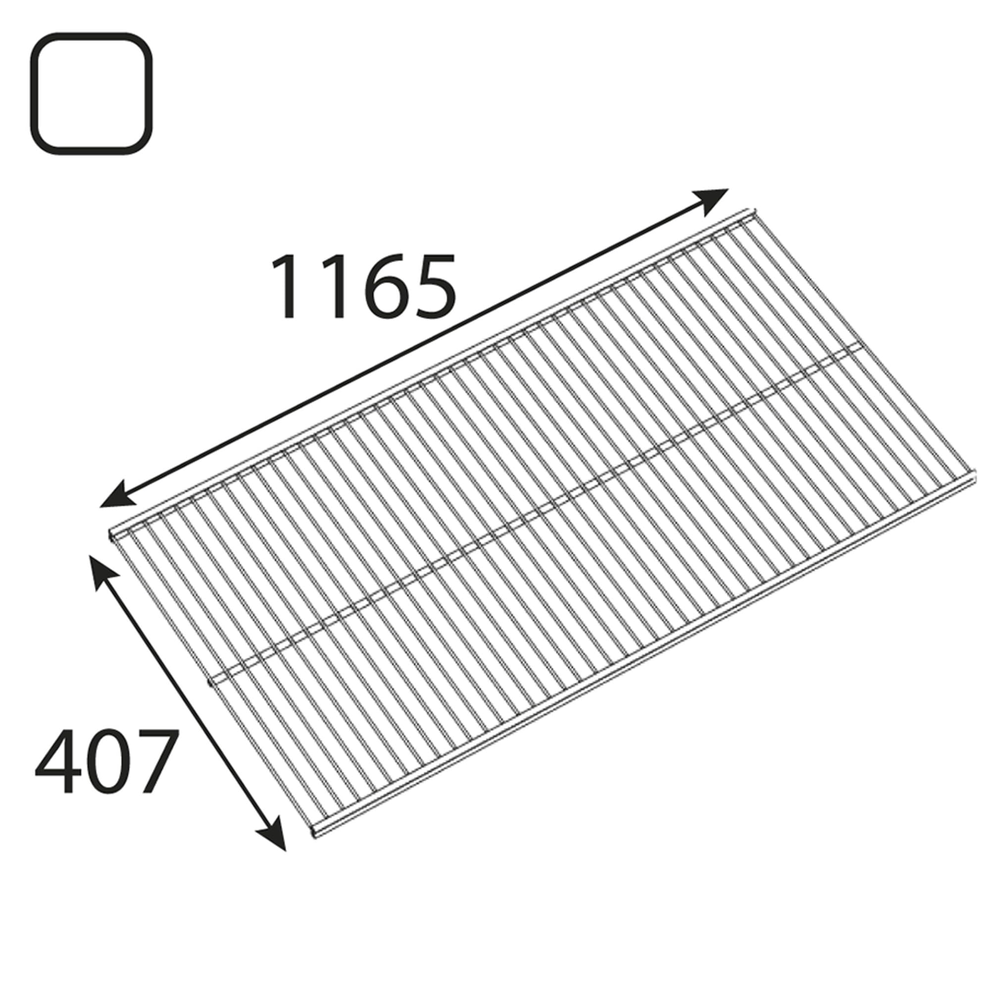 INTEGRI Drahtregal 420 x 1200 mm Weiß 4er-Set Stahl pulverbeschichtet Stecksystem Wandschiene Konsole