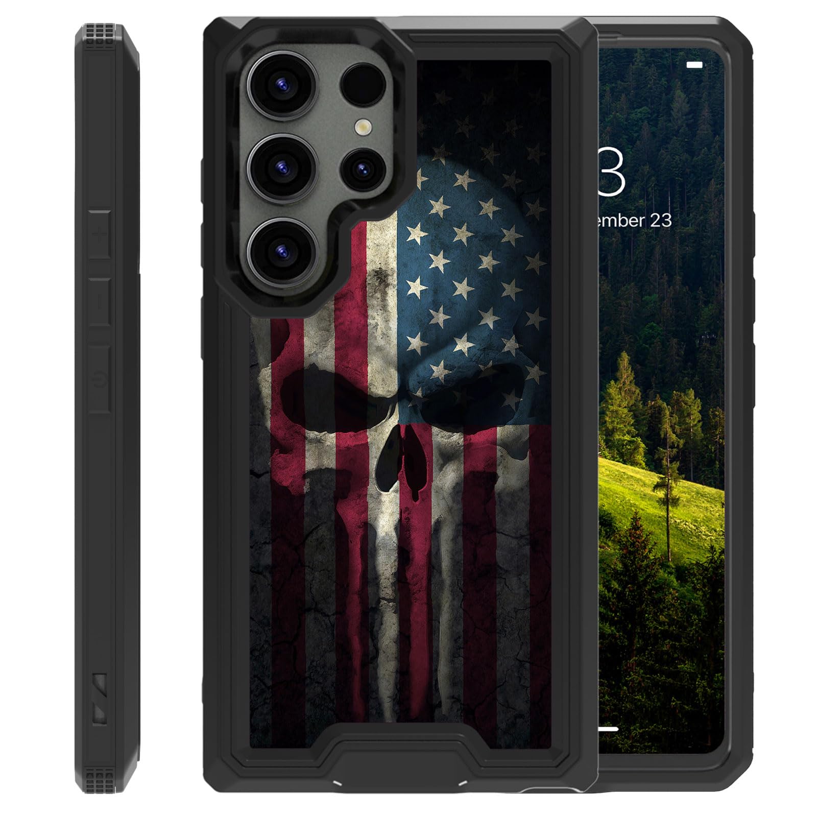 CAPAUNVDA Case for Samsung Galaxy S22 Ultra 5G 6.8 inch,Enhanced Camera Protection,Military-Grade Shockproof Protection Phone Case Cover for Samsung