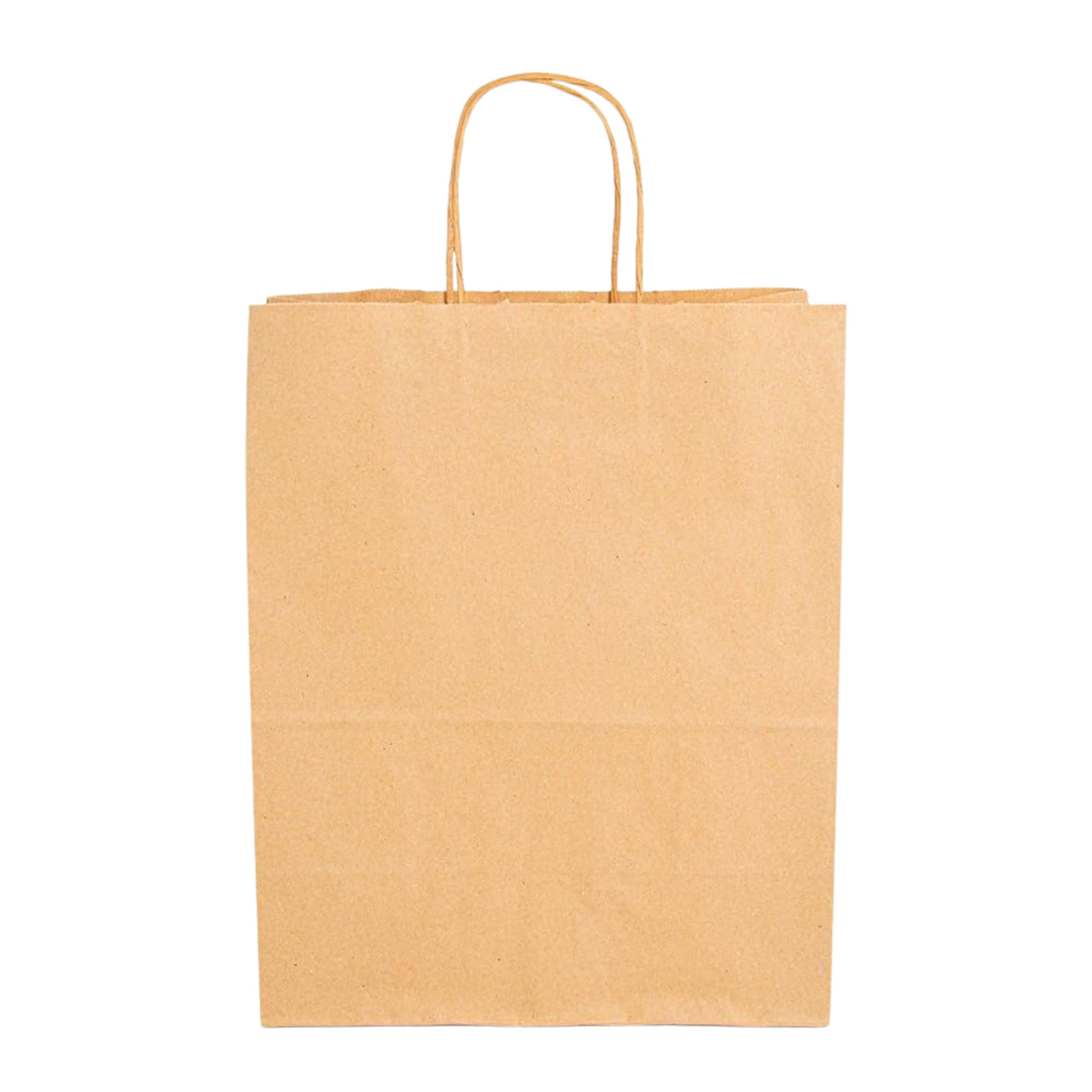 SANJOMA | 200 Bolsas Sos Con Asas | Recicladas Biodegradables, Color Natural, Gramaje 80 g/m² | Bolsa Papel Kraft | Bolsa Regalo | Saco Presente Natal | Bolsas De Papel Asas 26+14 x 32cm (200)