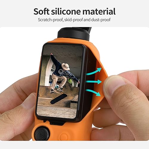 Miniatura 5 de Funda protectora de silicona suave para DJI Osmo Pocket 3 Accesorios Gimbal Cámara Funda protectora Shell para Osmo Pocket 3 Protector (negro)