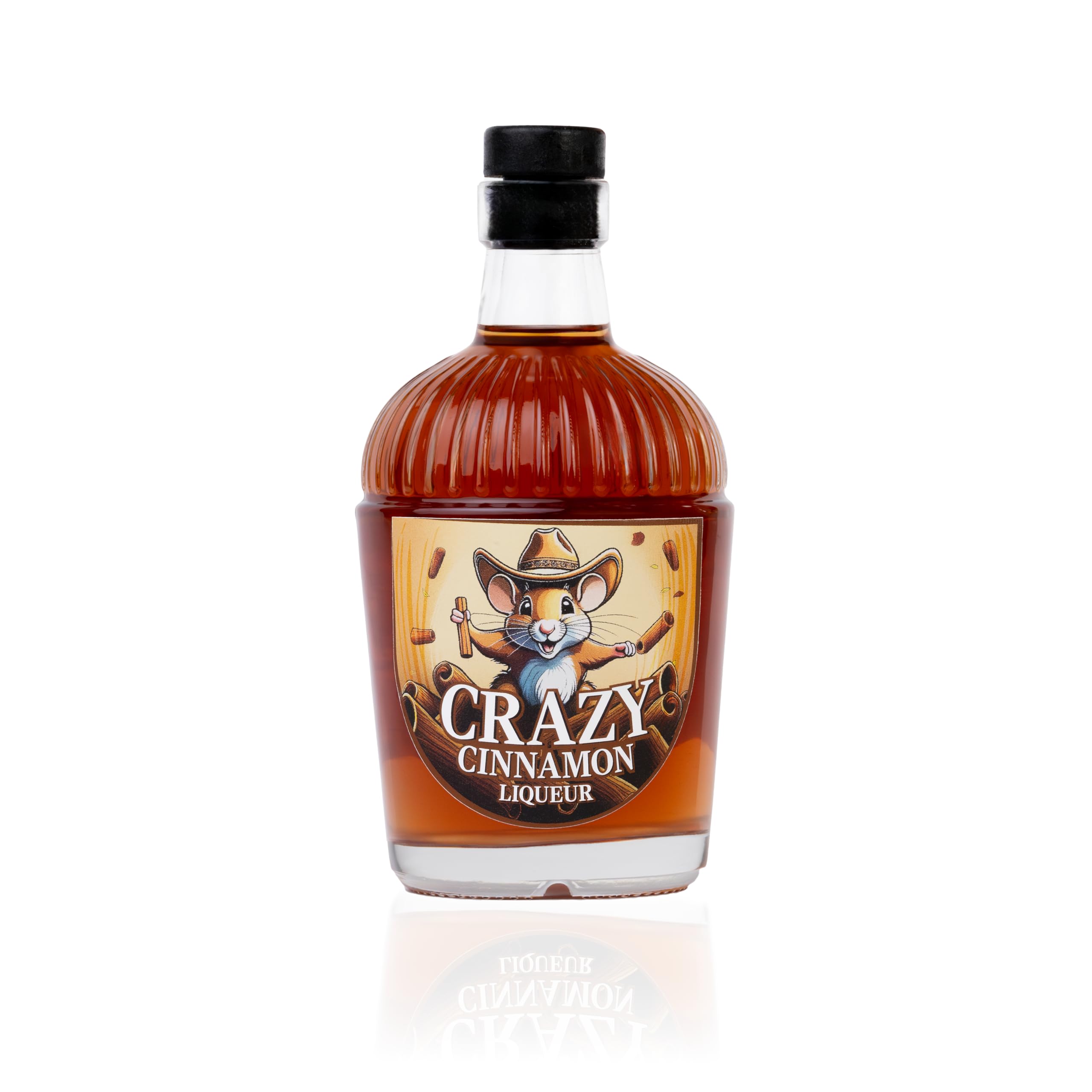 Crazy Cinnamon Zimt Schnaps | Zimt Likör | 100% Natürliche Zutaten | Handcrafted | Vielseitig als Shot, Warm oder im Kaffee | 1 x 700ml | 25% Vol.