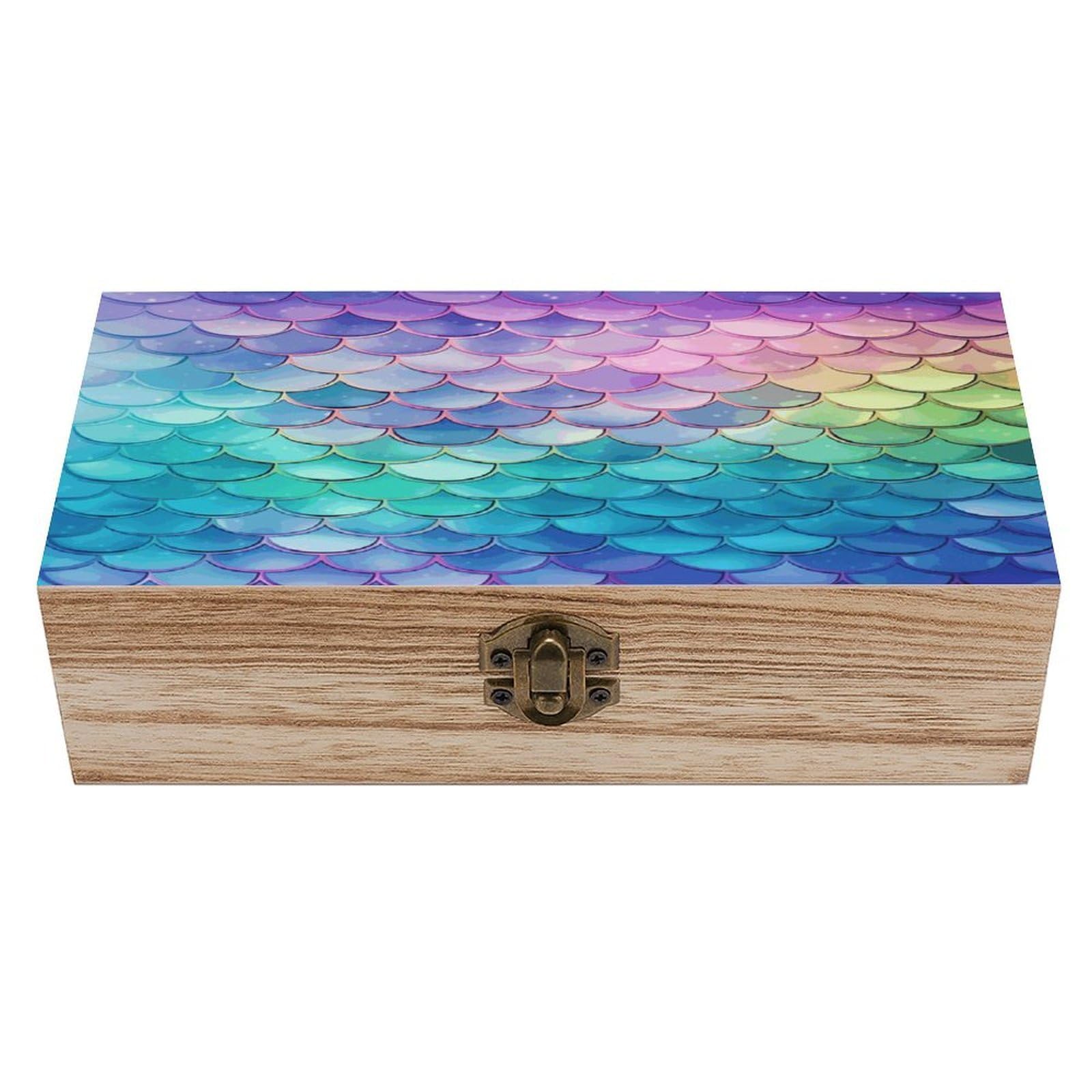 Coffre de rangement en bois décoratif pour ranger souvenirs précieux