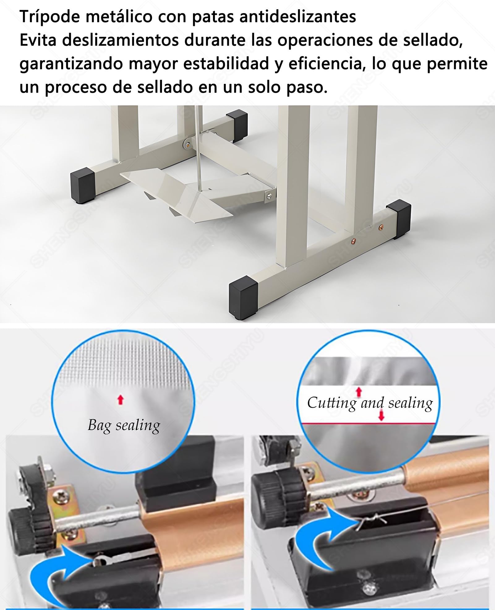 Sigillatrice for Sacchetti a Pedale,Termosigillatrice a Pedale a Risparmio Energetico,Basso Consumo Energetico for la Cucina Domestica for L'uso Quotidiano di Piccole Imprese 80cm