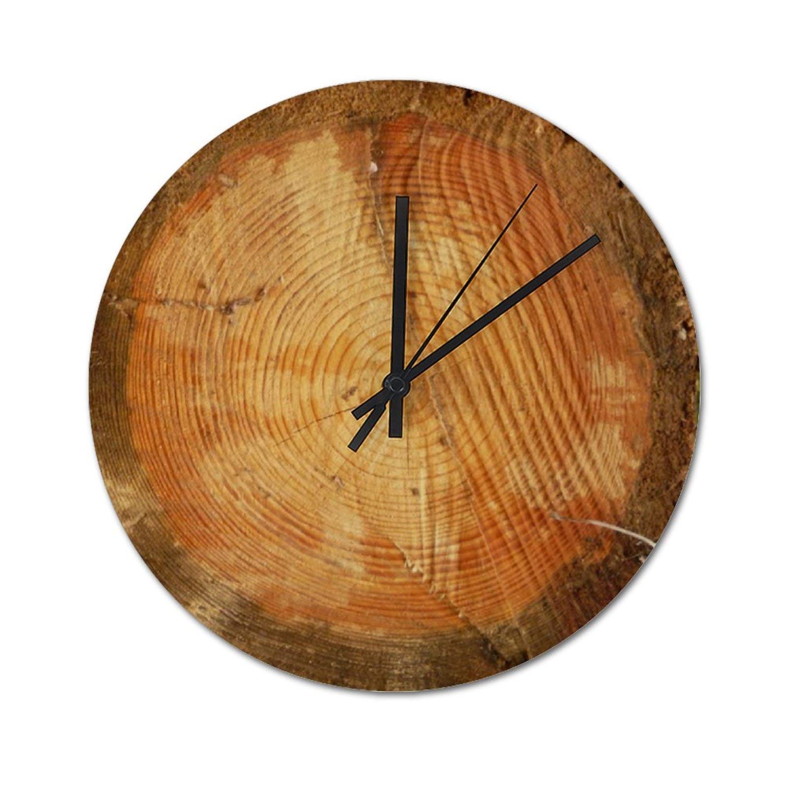 天然木 一位 丸太 掛け時計 Amazon.co.jp: HAYOE年輪 自然 丸太 時計 掛時計 掛け時計 壁