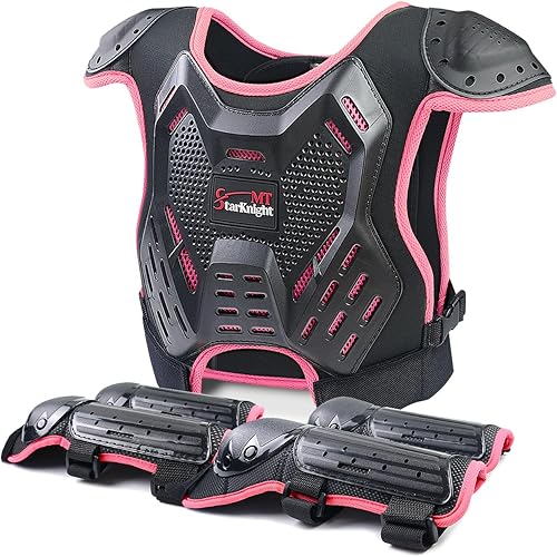 Miniatura 47 de StarknightMT - Equipo de protección de motocross para niños y niñas, equipo de protección para montar en motocicleta, traje de motocross, protector