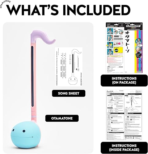 Miniatura 6 de Otamatone - Instrumento musical electrónico japonés por CubeMaywa Denki Edición Inglés Unicornio tamaño regular Paquete de 1 [Negro con