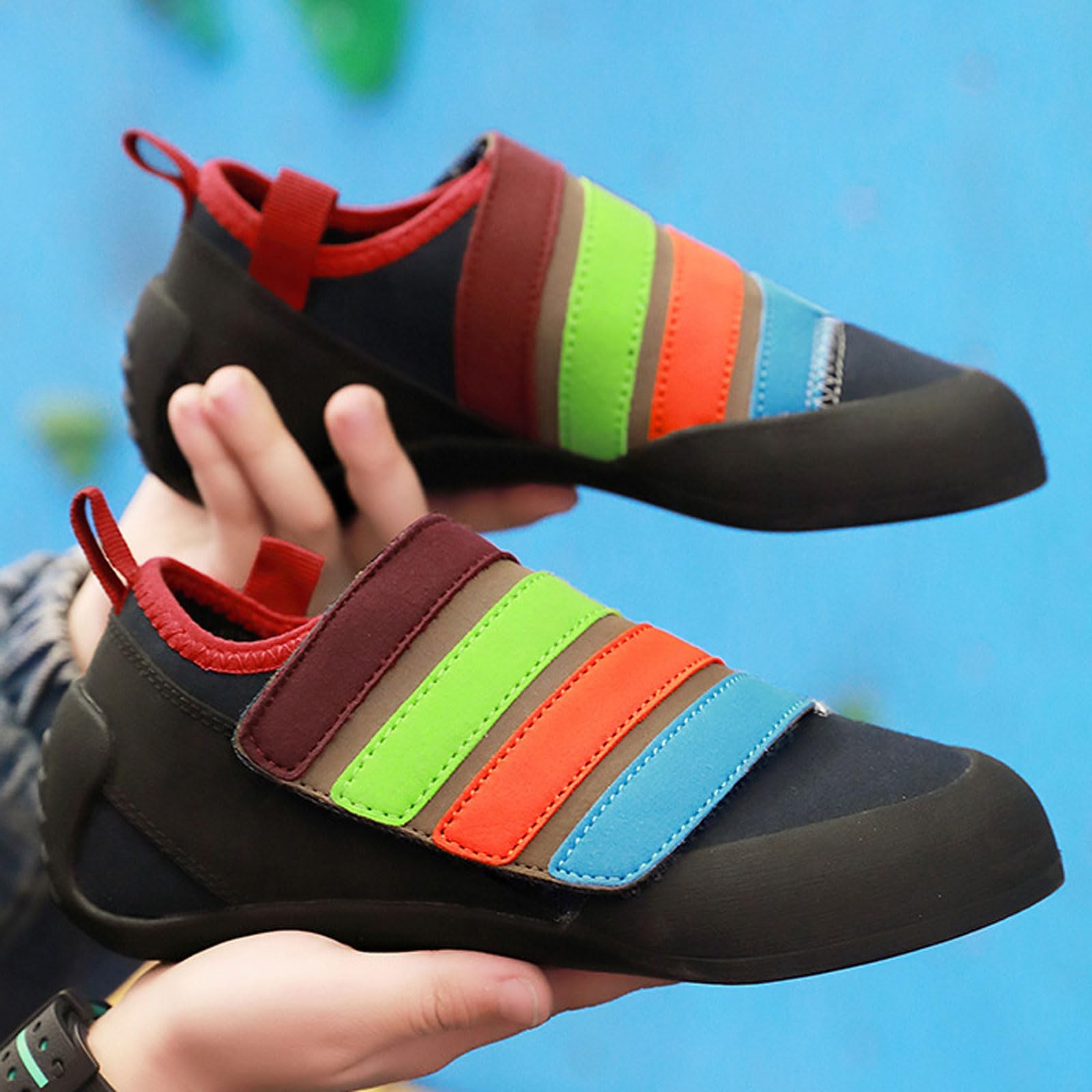 Pies De Gato,Zapatillas De Escalada Unisex,Zapatos De Escalada,Transpirables Boulder Zapatos Deportivos,Zapatos De Escalada para Principiantes,FáCil Poner Quitar,para Adolescentes
