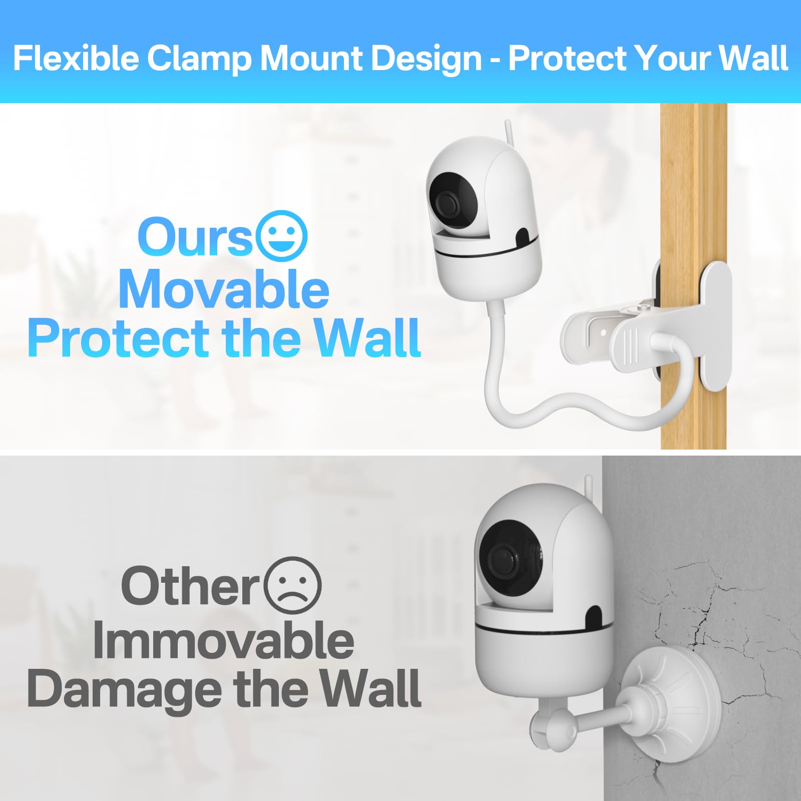 Baby Monitor Mount for HelloBaby VTech, Infant Optics, ANMEATE, Nanit Pro, Eufy, Owlet - Image 4