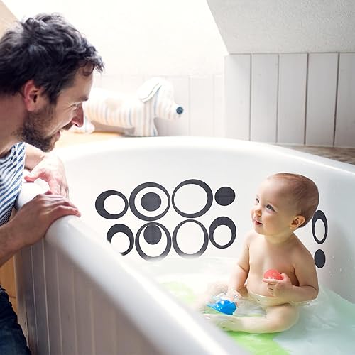 Miniatura 10 de 45 piezas adhesivas ovaladas para bañera, antideslizantes, tracción a bañeras, calcomanías adhesivas para bañera, duchas, piscinas, barcos,