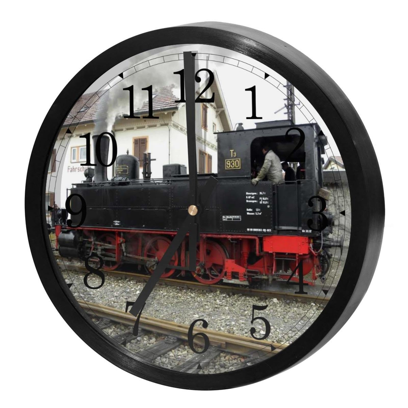 Horloge murale silencieuse à quartz sans tic-tac à piles ronde