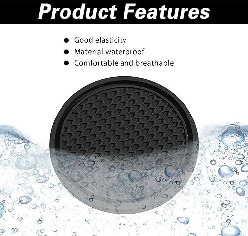 Miniatura 4 de ijuicy 4 posavasos para automóvil, posavasos antideslizantes de 2.75 pulgadas, posavasos de silicona para automóvil, tapetes impermeables con forma