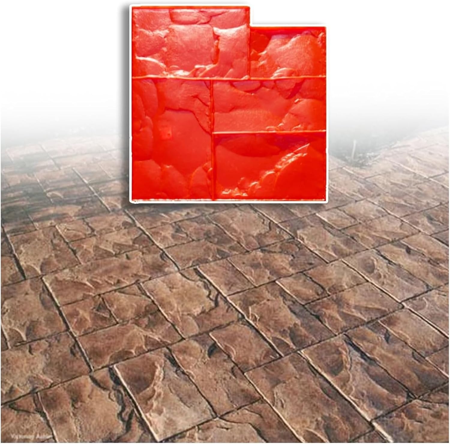 Concrete Texturing Skin, Concrete Stamps Mat, Concrete Stamping Mats, Stone Texture Mat Patterns, For Wall/Floor