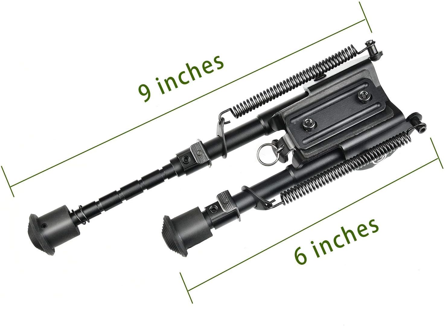 CVLIFE 6-9 Inches Rifle Bipod with Bipod Mount Adapter Compatible with M-Rail Keymod