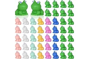 50PCS Tiny Frog MiniaturePlastic Figures: Craft Essential, Garden Décor, Home Adornment