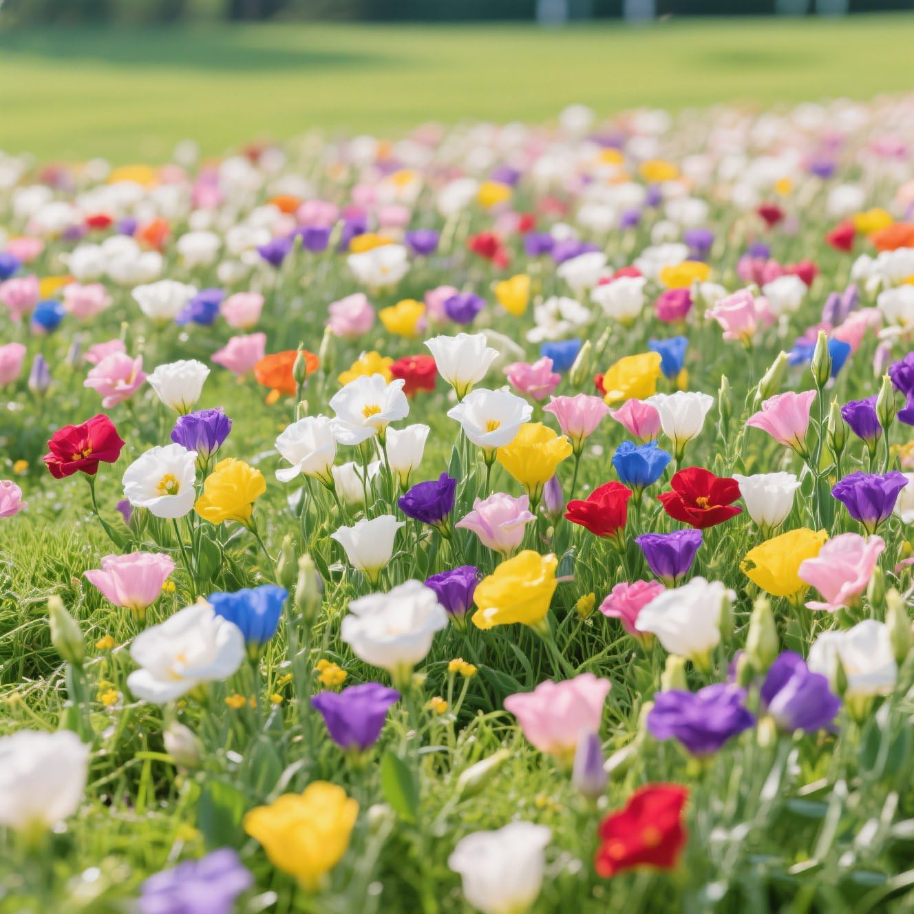 3000+ Lisianthus Seeds, Winter Hardy Mix (6 Colors), Non-GMO, Low Maintenance Perennial Flower Seeds | White, Yellow, Red, Pink, Blue, Purple - 2