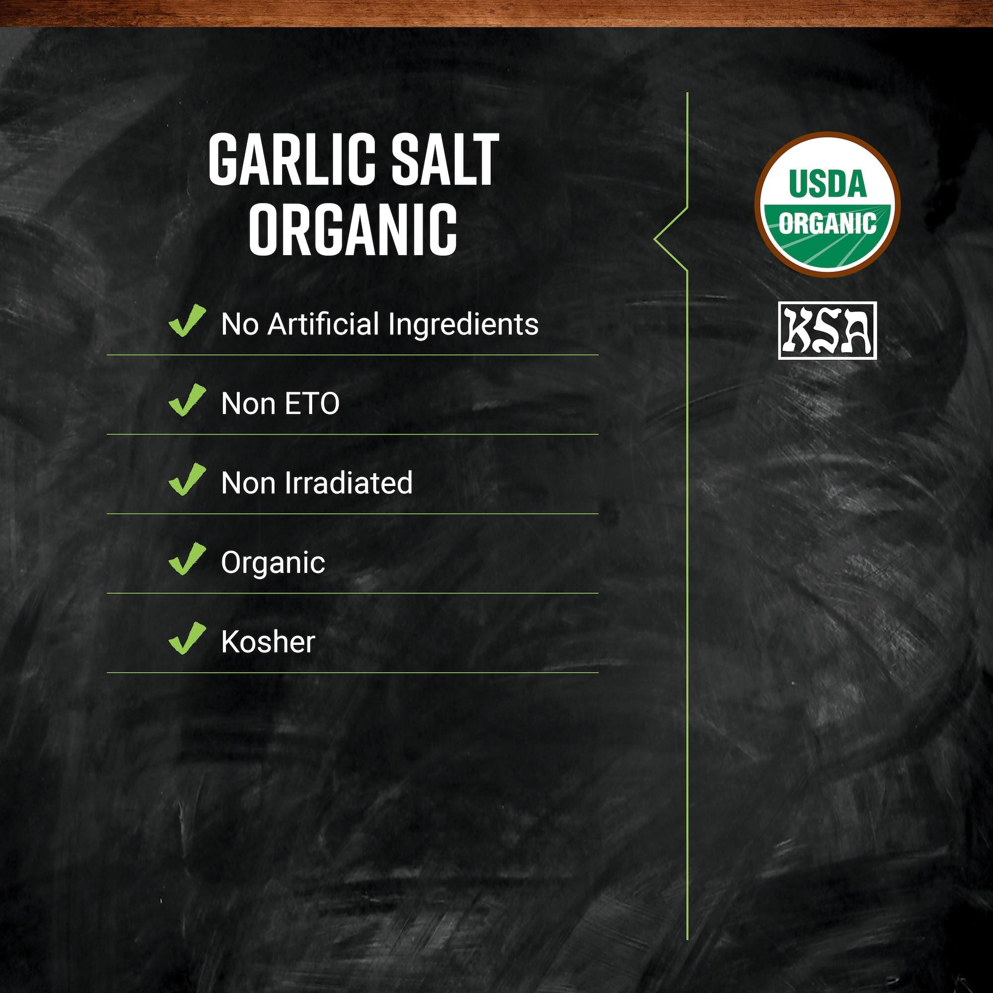 Frontier Certified Organic Sól Czosnkowa, 16 uncji Torba