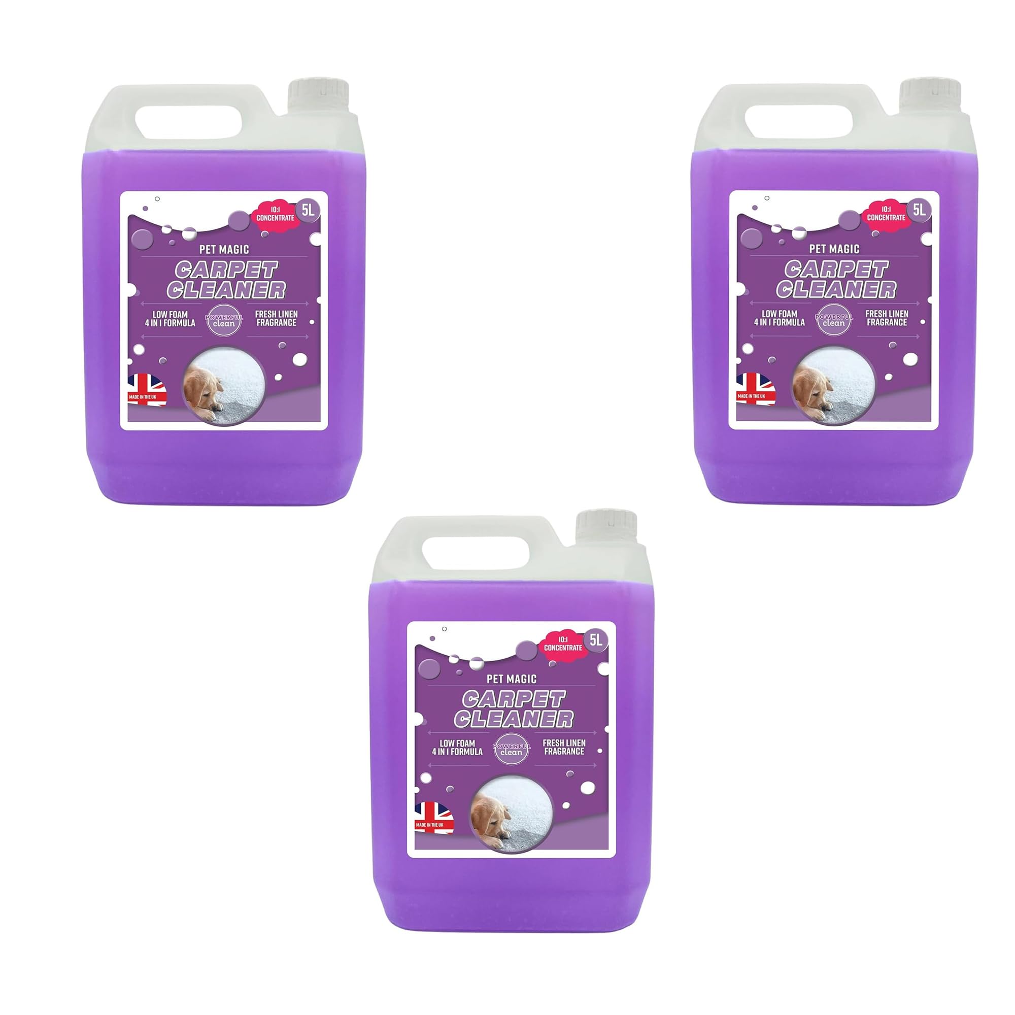 Powerful Pet Magic 5L Carpet Cleaner 4 In 1 Formula