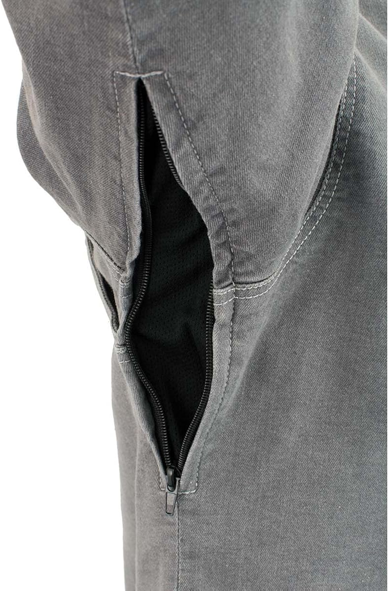 Vista 9 de Milwaukee Leather - Camisa de motociclista de mezclilla con armadura con aramida de DuPont Fibers para hombre talla pequeña MPM1621