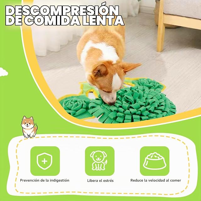 Foto 4 de 8 de Alfombra Olfativa Perros, Juegos Interactivos para Perros, Alfombra Olfato Lavable para Perro