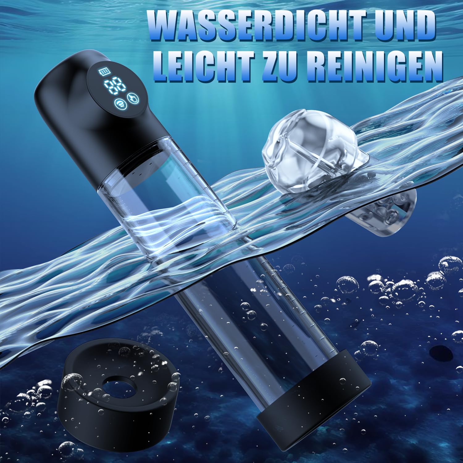 Pompe à Pénis Automatique APP, Masturbateur Homme, Vaginette Ultra Réaliste, Sextoy Agrandir le Pénis