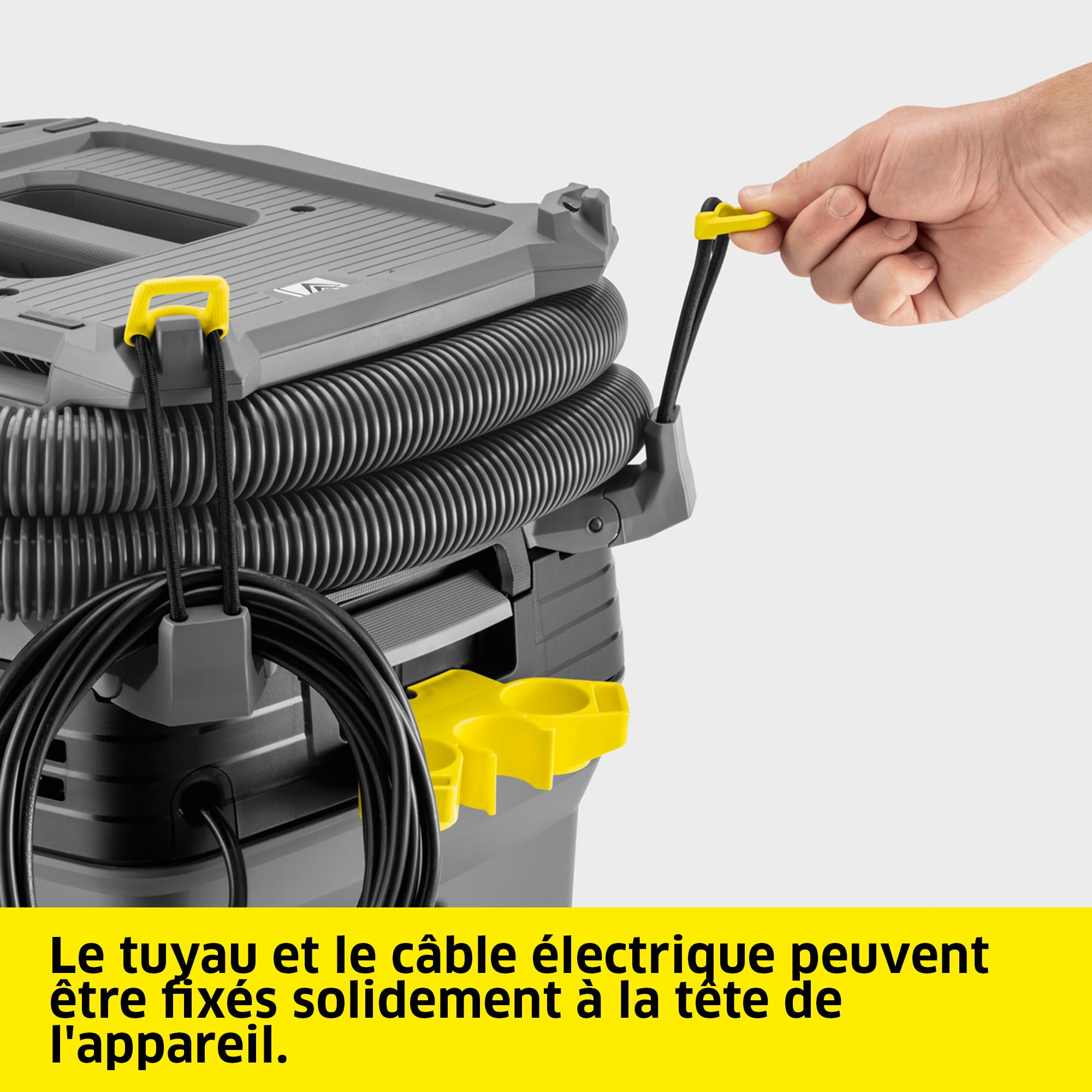 KÄRCHER Aspirateur Eau et poussières NT 40/1 AP L, Max. 1380 W, Nettoyage Semi-Automatique du Filtre, réservoir : 40 l, Tuyau d’Aspiration : 2,5 m, suceur pour sols humides/secs (300 mm), Filtre