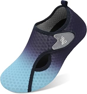 LeIsfIt Water Shoes for Women Men Wide Swim Beach Barefoot Shoes Quick Dry Aqua Socks for Pool Diving Boating River Yoga Lake Surf