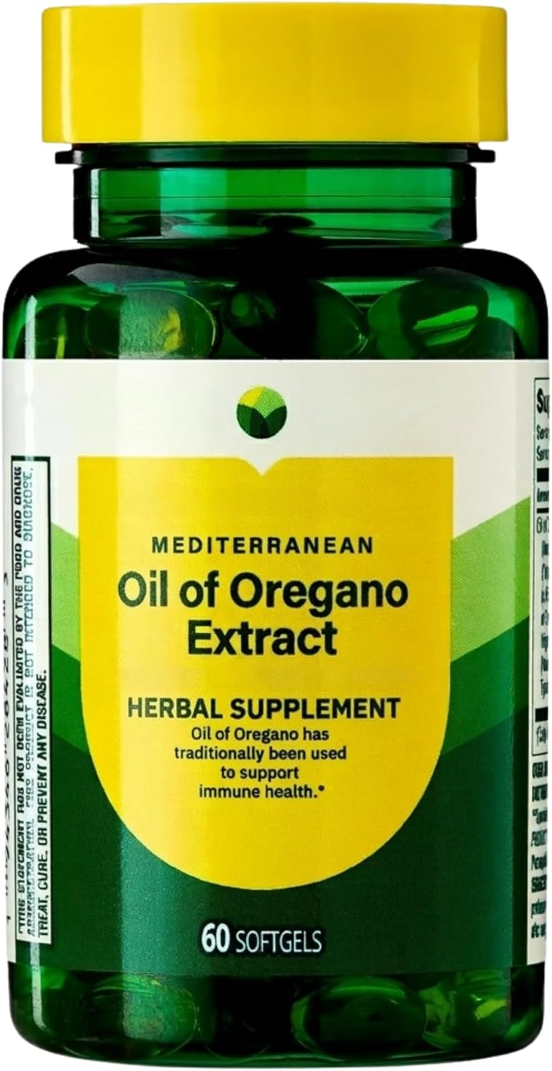 KP+ Oil of Oregano Extract | 60 Softgels | Supports Immune & Antioxidant Health | Mediterranean Herbal Supplement | 30.8 mg | Pack of 1