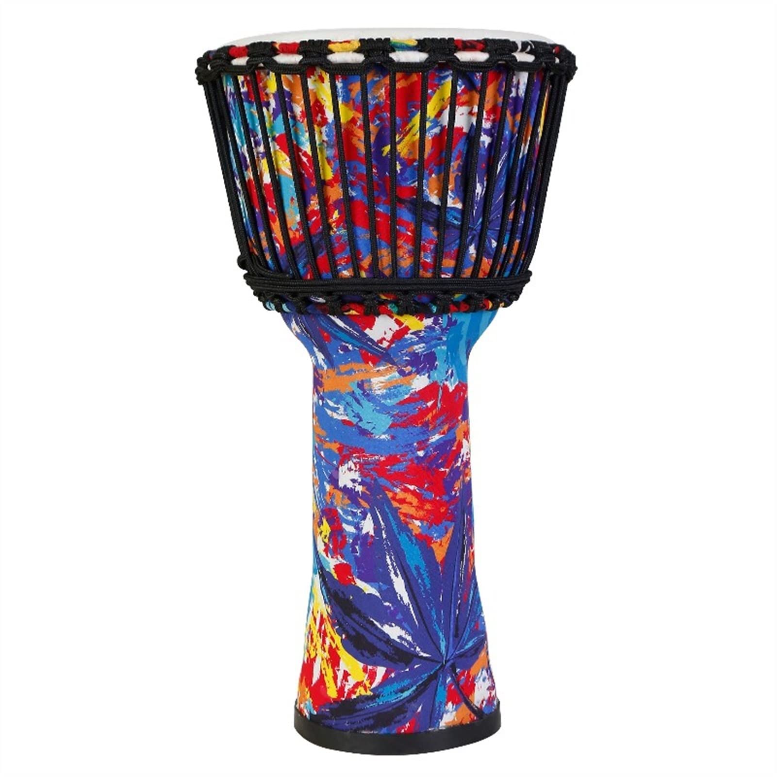 FLFL Djembe Tambor Piel De Oveja De 10 Pulgadas Abdominales Cuerpo Ligero Portátil Djembe Niños Grandes Escuela Primaria Principiante Jugando Azul Leaf