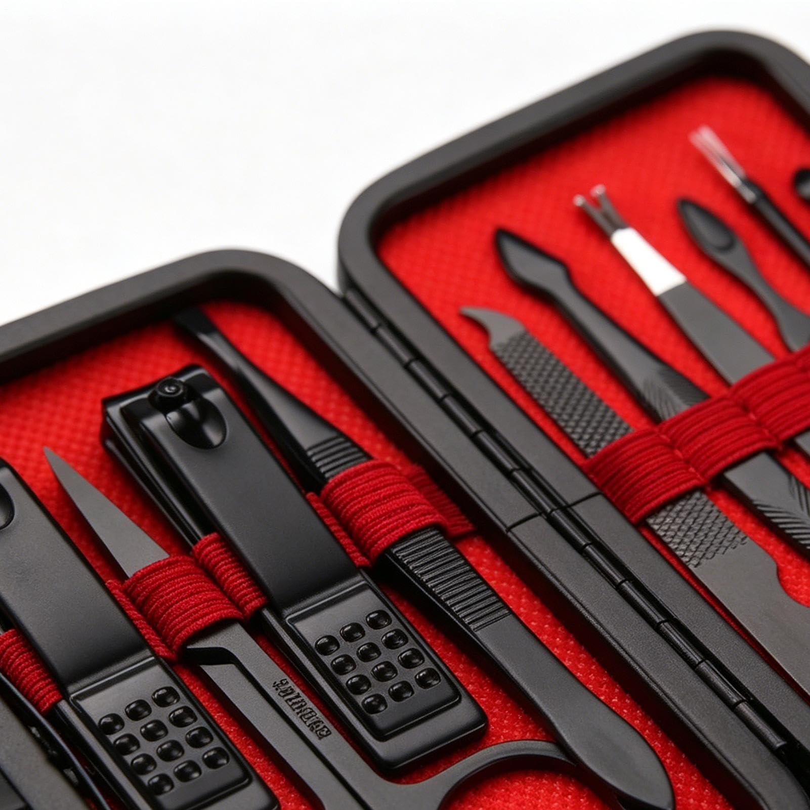 Kit manicure da uomo 10 Pezzi In Acciaio Inossidabile Con Da Viaggio | Set Completo Per Manicure per uomo e donna, salone, viaggio, viaggio d'affari, dormitorio, casa