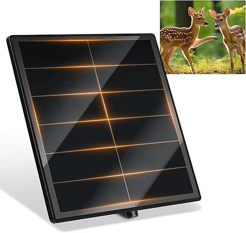 Miniatura 1 de KEPEAK Panel solar para cámara de rastro - Batería de 6000 mAh, cargador de batería solar de 12 V, impermeable, para monitoreo de vida silvestre al