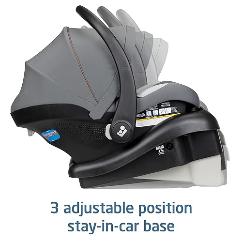 Miniatura 7 de Maxi-Cosi Maxi Cosi - Base de asiento infantil para automóvil, color negro y Maxi-Cosi Mico Luxe, orientada hacia atrás para bebés de 4 a 30 libras