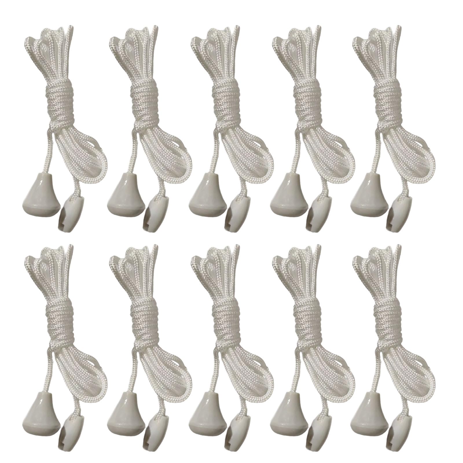 10Pcs Nylon Bathroom Light Pull Cord String Replacement Ceiling Switches Pull Cord With Connector Pull Chain Easy To Use