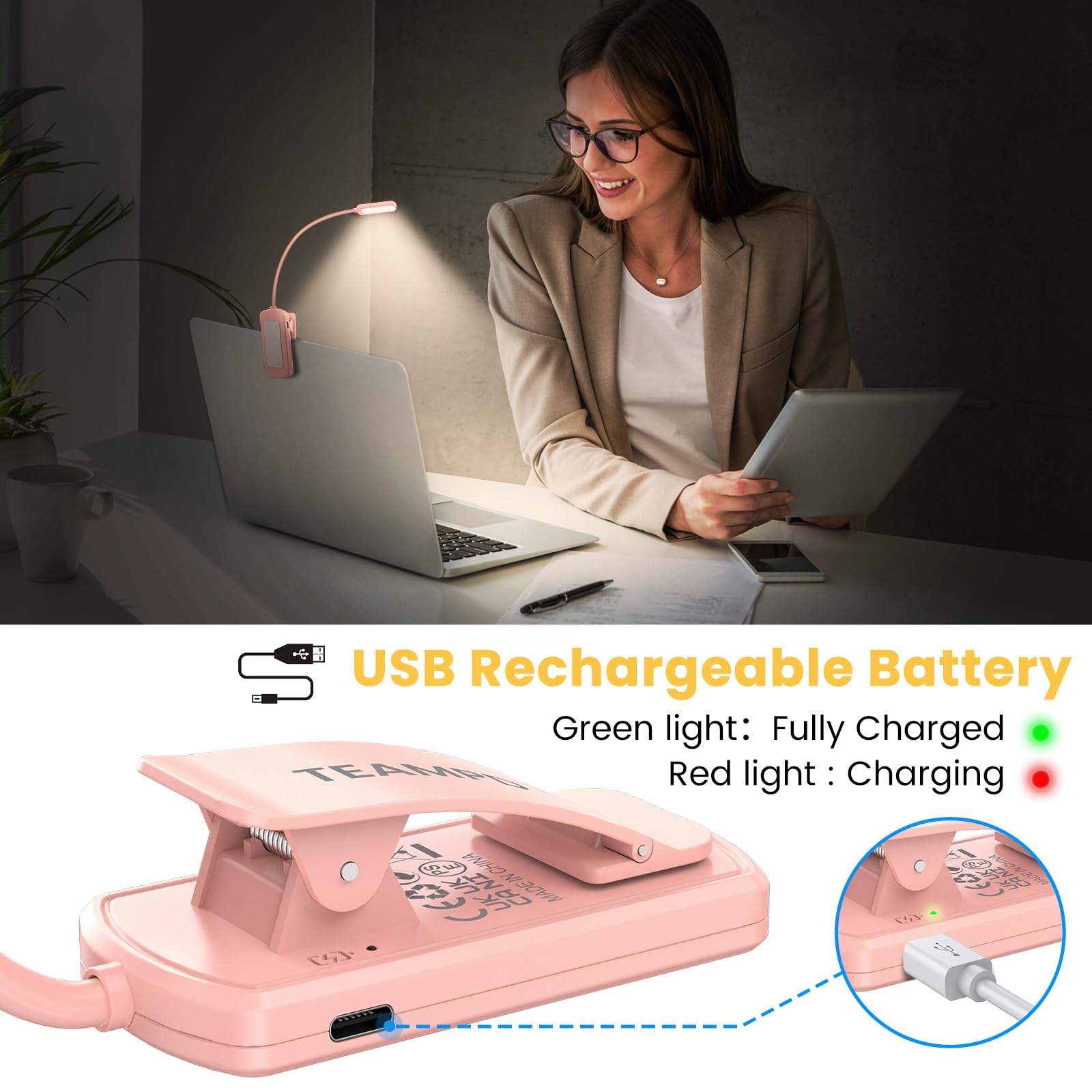 URAQT Lampada LED Da Lettura, Luce Per Lettura A Letto