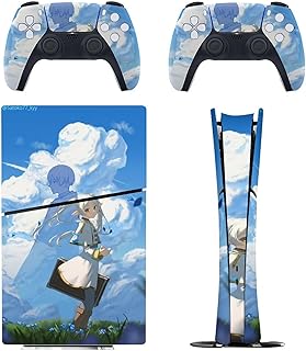 PS5 スキンシール デジタル版 葬送のフリーレン 保護カバー アニメ キャラクター PS5 ステッカー PS5 Slim デコレーション PS5保護ステッカー 薄型 かっこいい 貼り付ける簡単 耐久性 Sticker for PS5 Slim