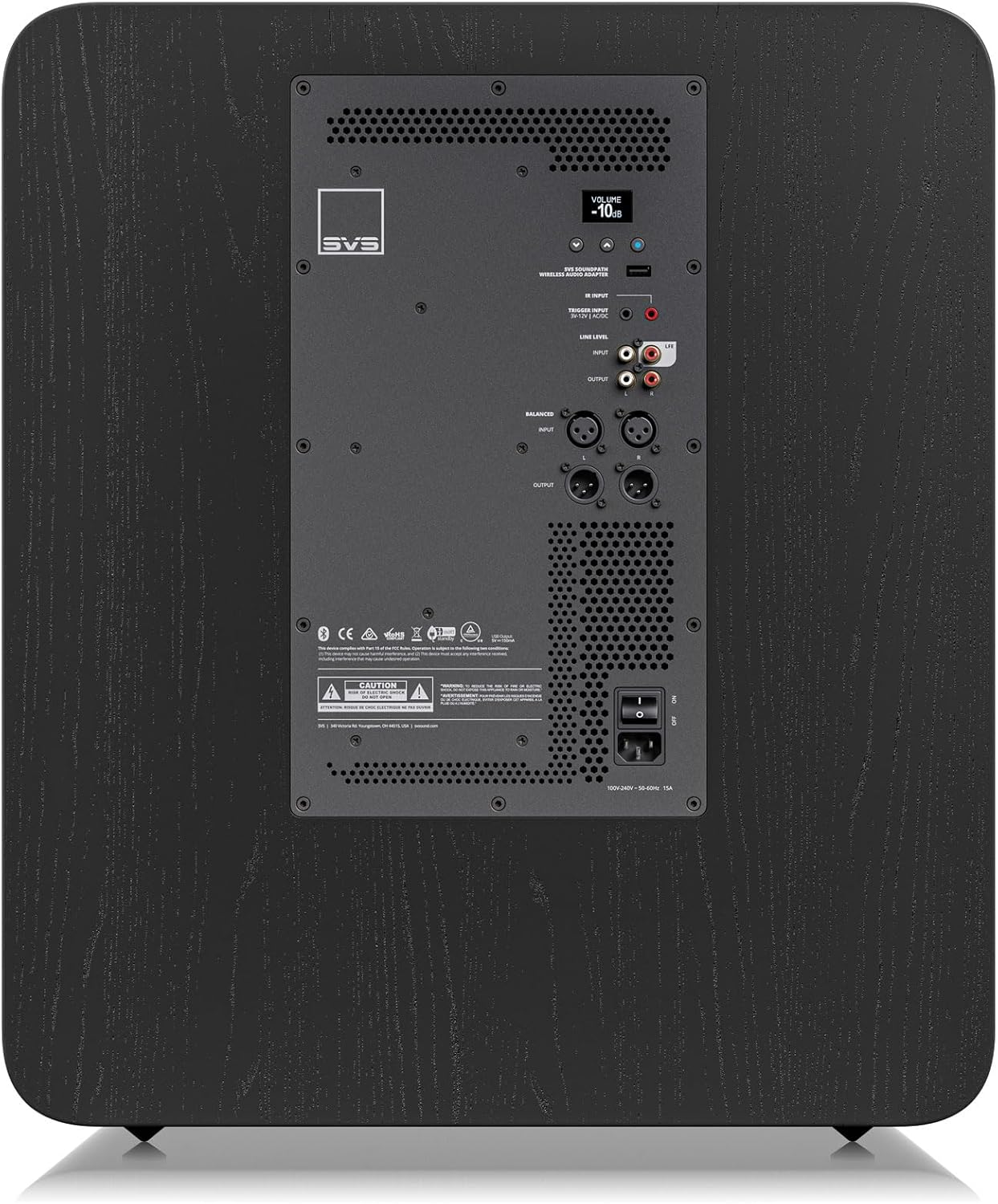 SVS PB17-Ultra 17" Powered Subwoofer with Ported Box and DSP Control (Black Oak)