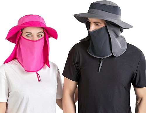 Miniatura 4 de Outdoor Sun Hat UPF 50 Protection Waterproof Fishing hat Face Cover Summer Neck Flap Hat