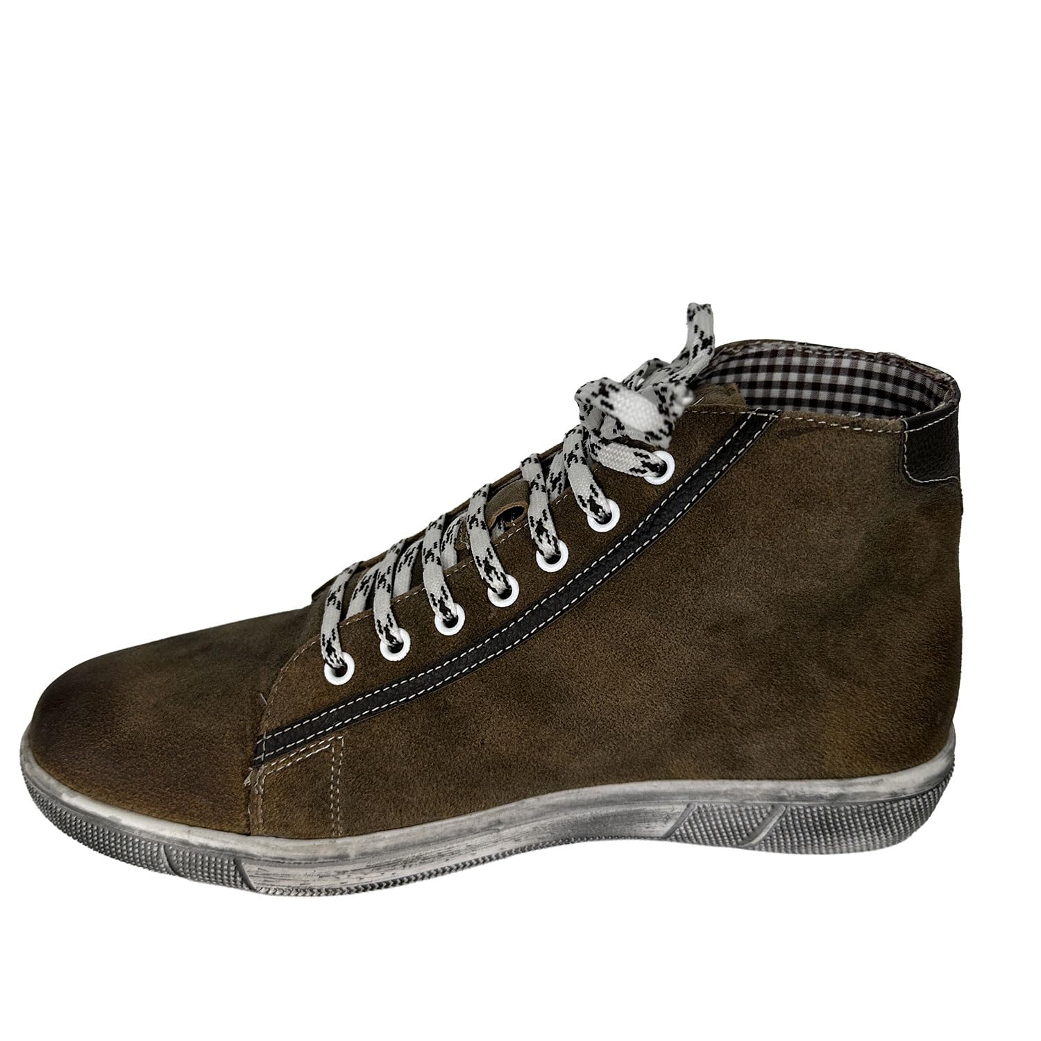 Maddox Herren Trachten Leder Schuhe Hohe Sneaker Marinus | Wood 45