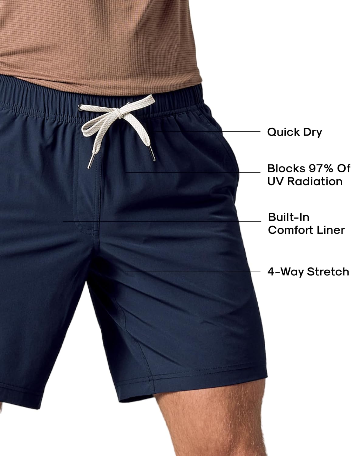 True Classic Novelty Mens Shorts – Gym Shorts for Men, Quick Dry Mens Athletic Short & Sweat Short for Workout and Running