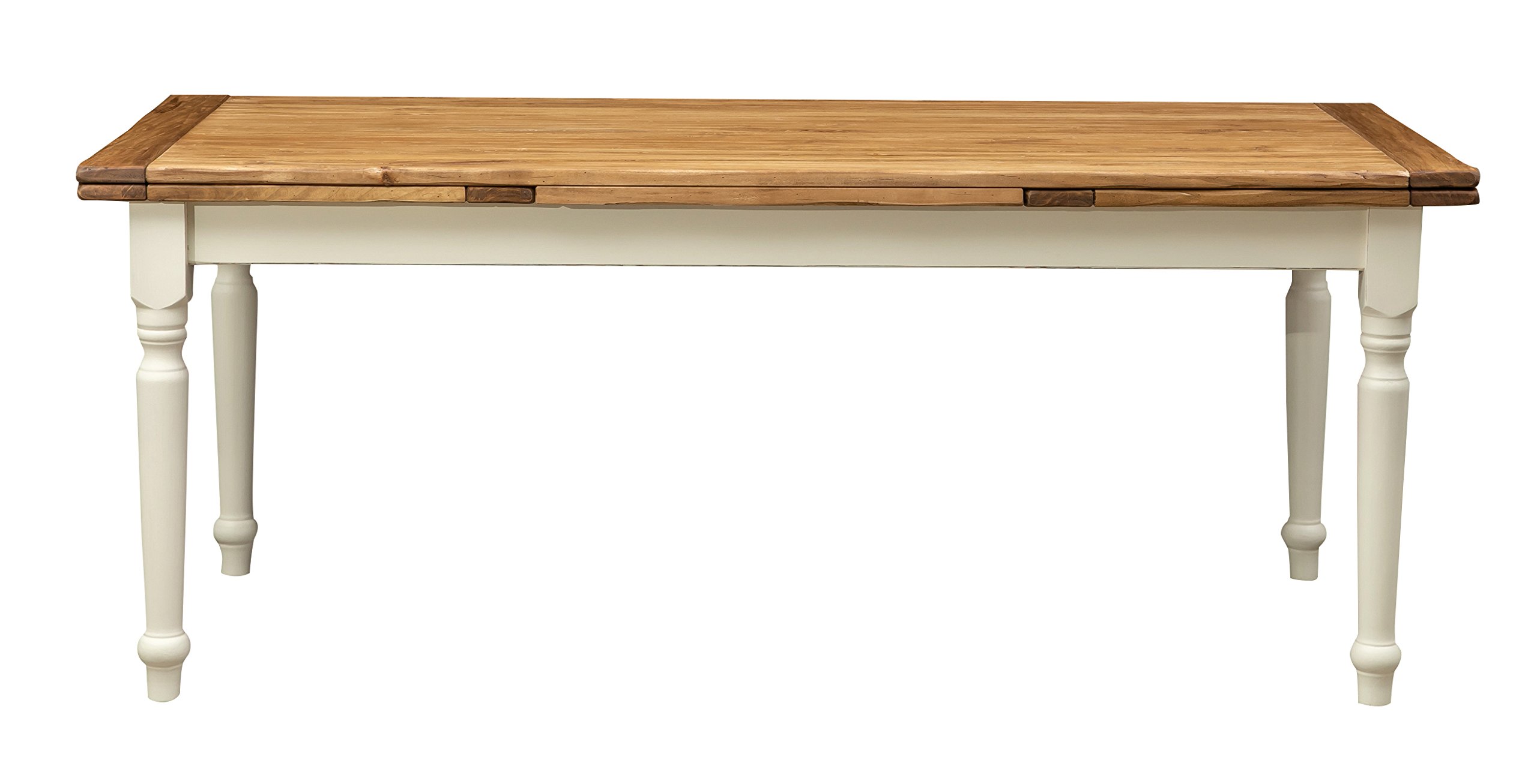 Biscottini Tavolo allungabile sala da pranzo 200x80x90 cm - Tavolo allungabile da esterno e interno Made in Italy - Tavolo da pranzo allungabile in massello di Tiglio