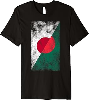 Japan & Bangladesh Flags - Japanese Bangladeshi Premium T-Shirt