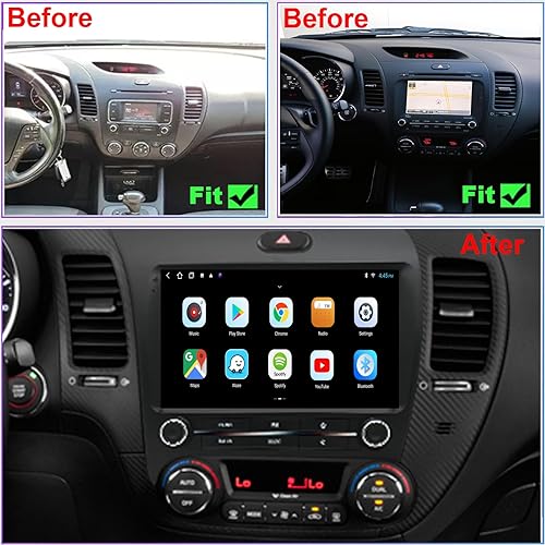 Miniatura 2 de Para KIA Forte Radio Upgrade 2014 2015 2016 2017 2018, accesorios de coche, reemplazo estéreo Android, 9 pulgadas 1280 * 720 pantalla táctil,