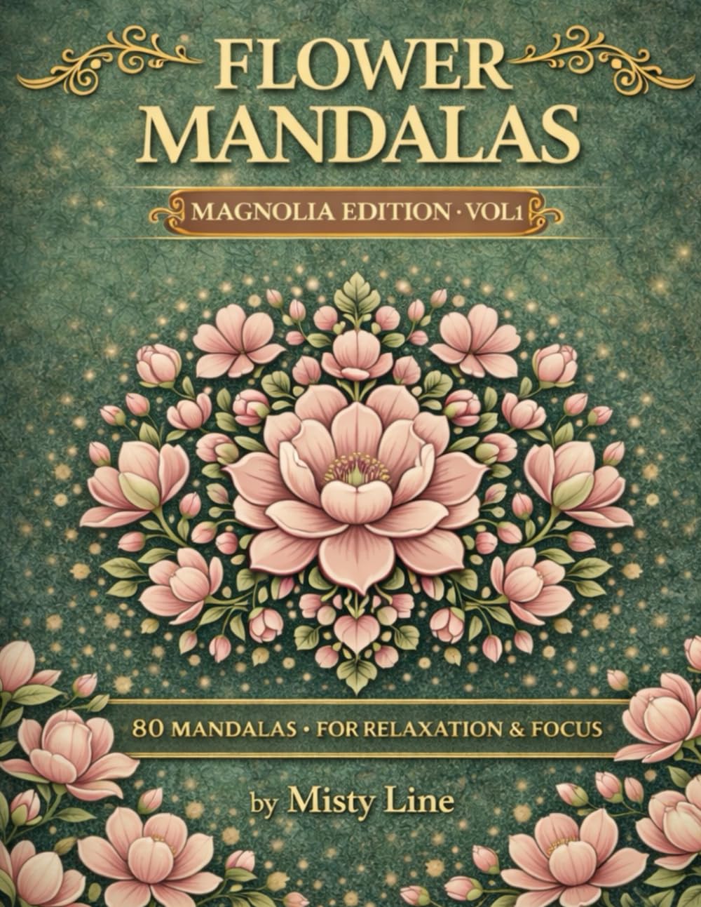 Flowers Mandalas – Magnolias Edition: 80 Floral Mandalas for Calm & Creativity