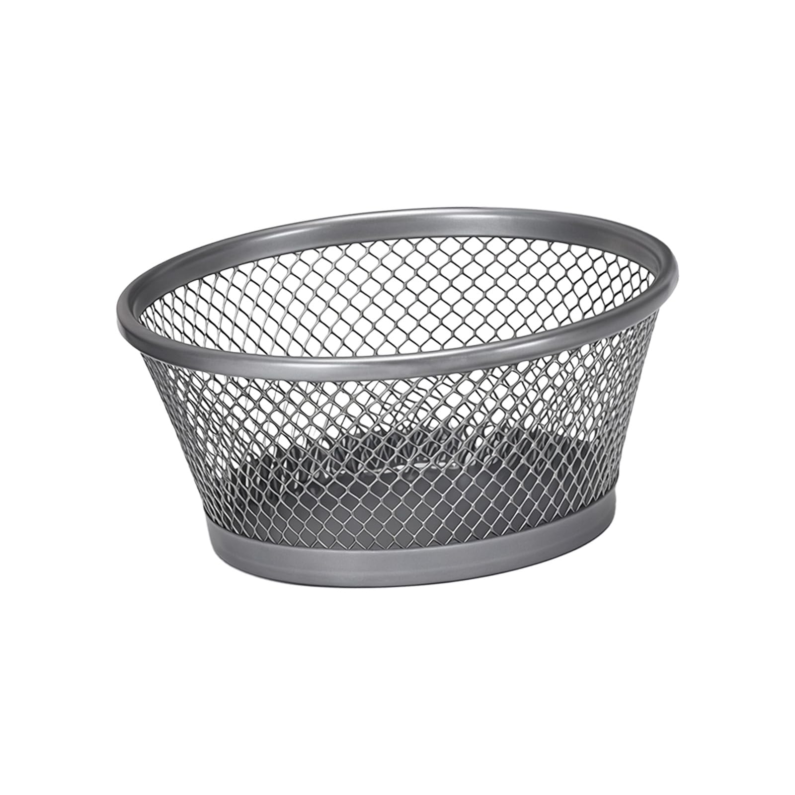 GTYLF Metal Round Desk Organizers for Paper Clips Thumbtacks Small Offices Supplies with Open Top Design Nonslip Base Offices Holders