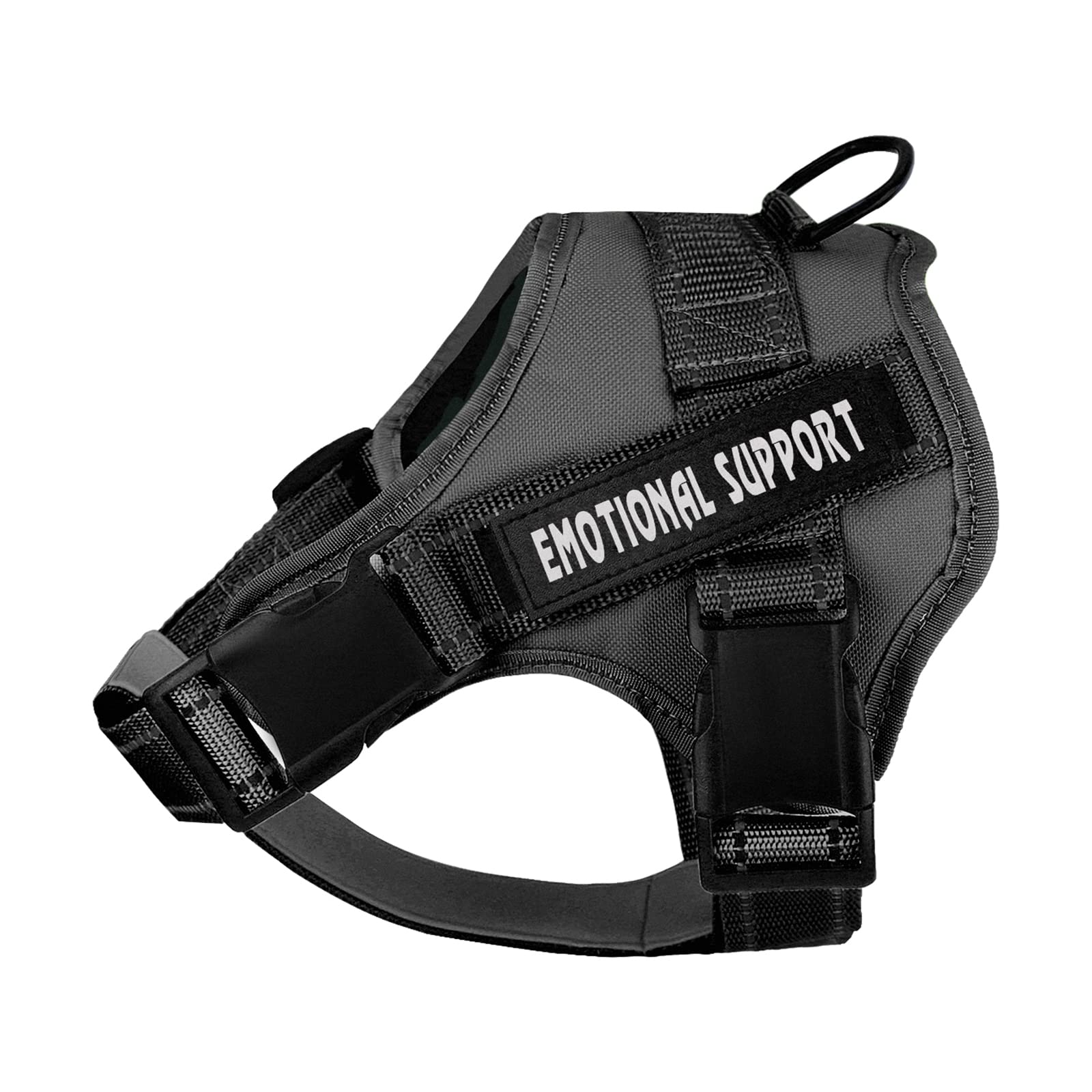 voopet Service Dog Harness, Emotional Support Pet Vest Harness, Reflective Breathable & Adjustable No Pull ESA Harness for Small Medium Large Dogs (with 4 PCS Removeable Tags),XX Small (Pack of 1)