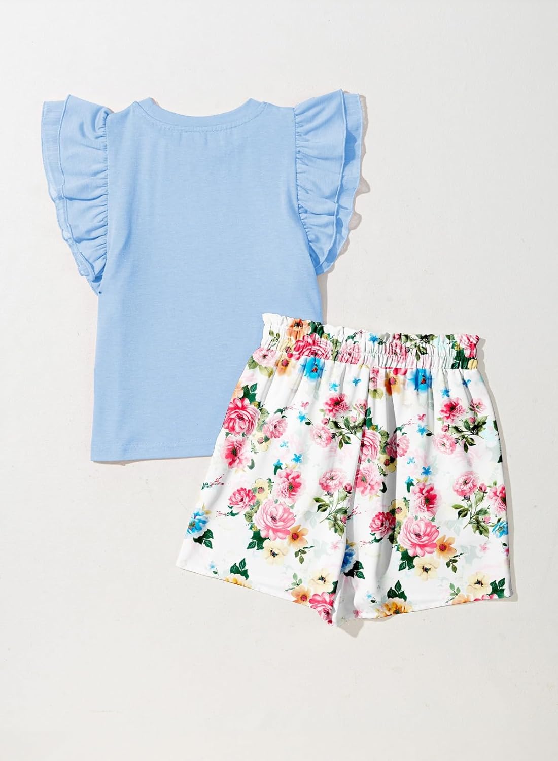 blibean Girls 2026 Summer Clothes Set Teen Hawaiian Shorts Outfit Size 6-15 Years - Image 8