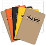 Elan Publishing Company, Field Notebook/Pocket Journal - 3.5"x5.5" - Combination of Kraft, Black, Orange, Yellow - Lined Memo Book - Pack of 5