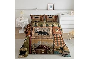 Vintage Wood RV Bedding Set for Kids